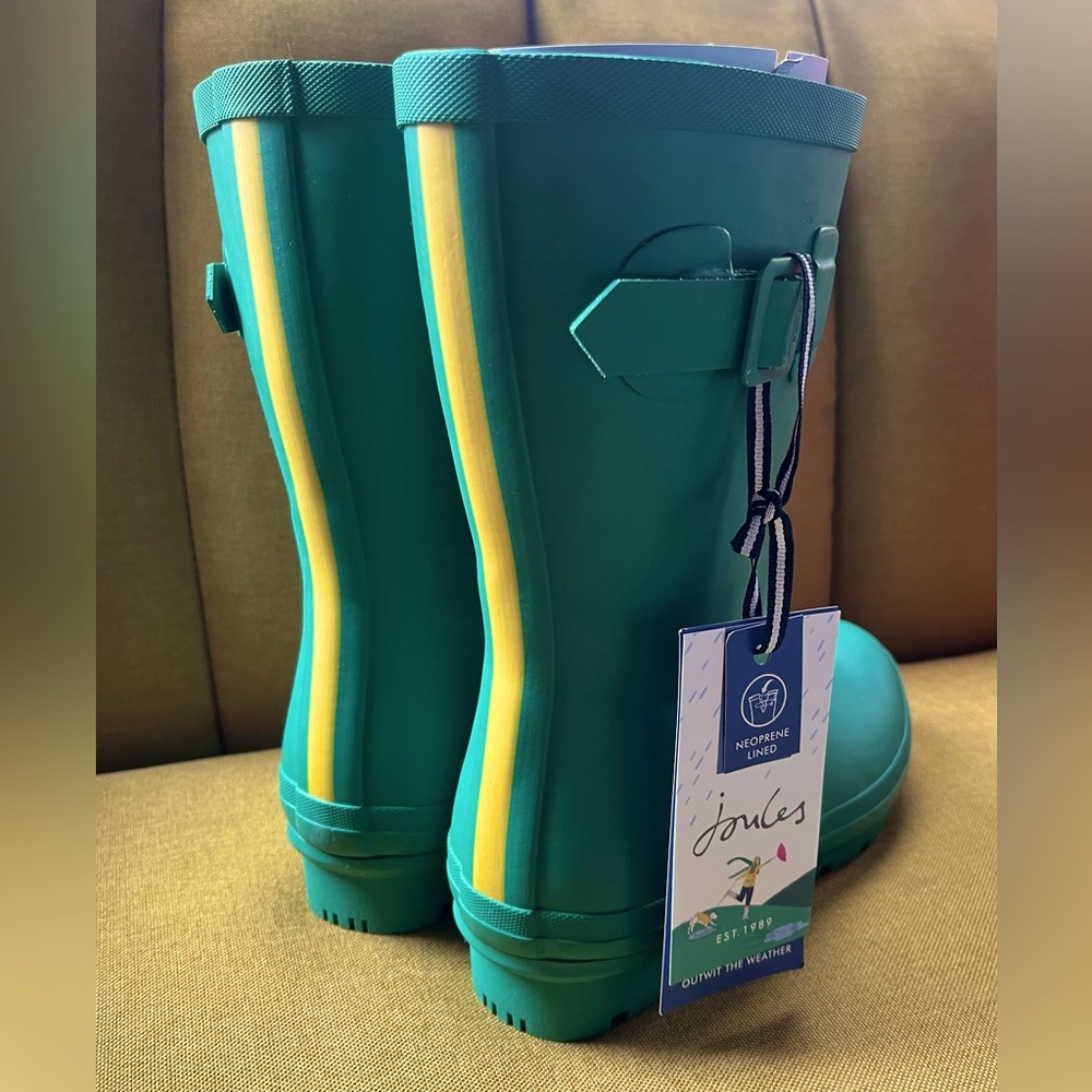 Joules Kelly Neoprene Welly Rain Boots ~ Size 6